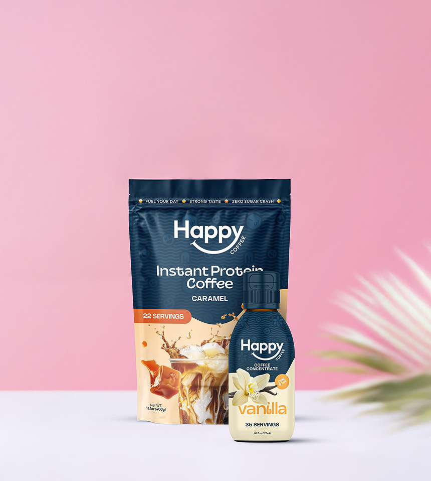 Happy Coffee | Instant Iced Coffee, Sugar-Free, Full of Flavor